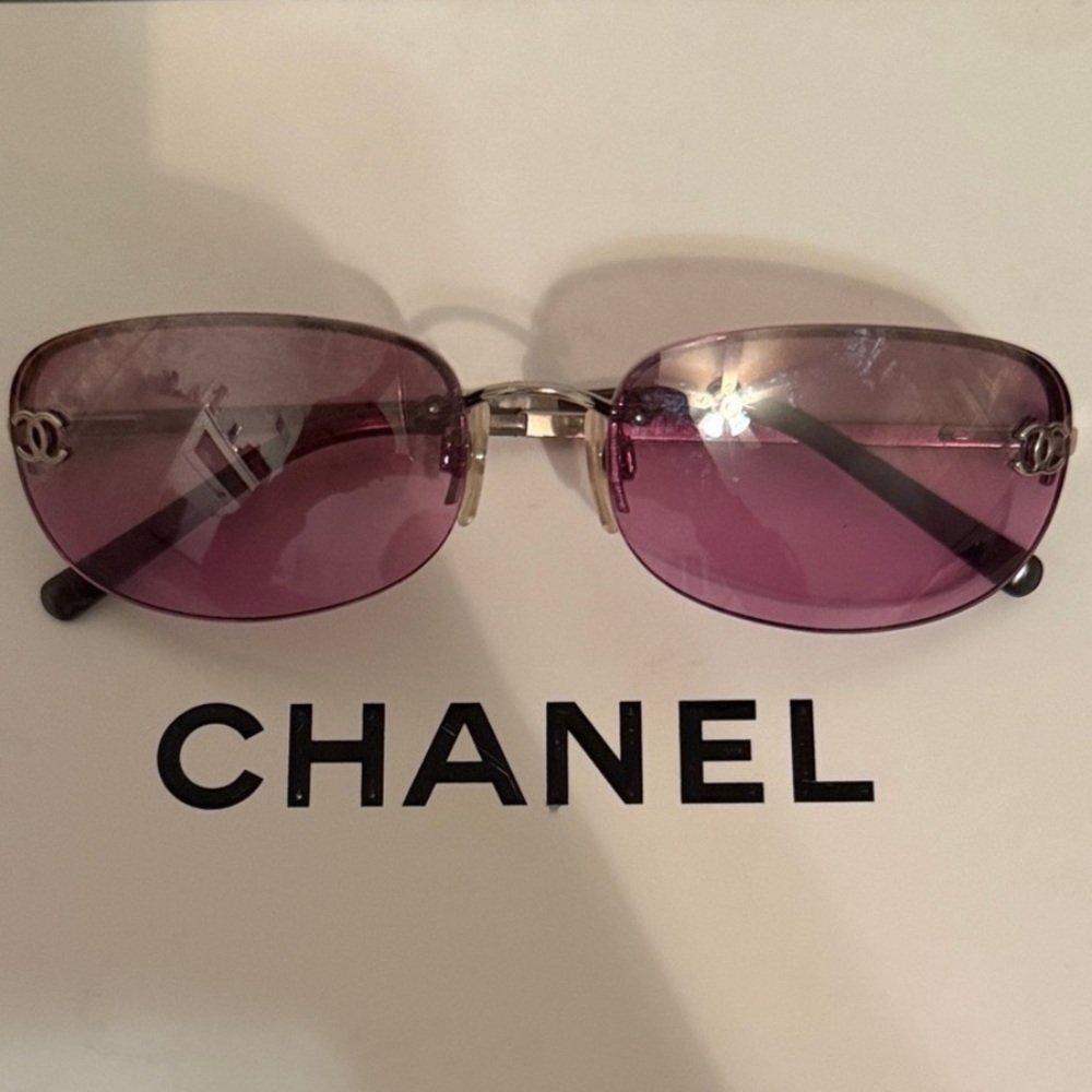 Chanel Y2k Pink Sunglasses
